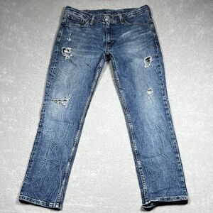 Levis Jeans Mens Size 36 Blue Denim 511 Slim Straight Medium Wash Stretch
